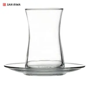 Bộ Ly Và Đĩa Trà Thổ Nhĩ Kỳ Ly Trà Ba Tư Ả Rập Thủy Tinh Borosilicate Cao (4Oz/120Ml)