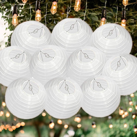 Lanternes en papier blanc vintage, grandes, pour la décoration de mariage, d'anniversaire ou de jardin