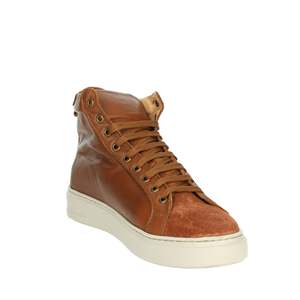 Antony Sander Sneakers pour homme en cuir Nevada, chaussures à tige haute et semelle épaisse, marron, taille 40 - Product Image 5