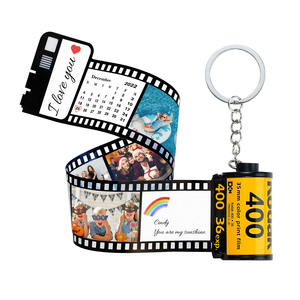 Llavero de rollo de película fotográfica de acero inoxidable personalizado al por mayor con impresión digital y 5-10 fotos <span class=keywords><strong>para</strong></span> <span class=keywords><strong>regalos</strong></span> - Product Image 1