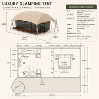 Tentes de luxe BOTEEN pour toutes les saisons, fabricant de tentes octogonales de safari, villas de glamping personnalisées, hébergements de villégiature, tentes haut de gamme