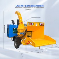 Broyeur de bois multifonctionnel à moteur haute puissance 5000W, broyeur de branches de jardin, broyeur de bambou, broyeur de branches d'arbres pour l'élagage des vergers
