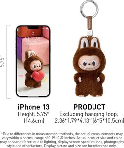 POP MART the MONSTER labubu V4 PIN para la <span class=keywords><strong>SERIE</strong></span> LOVE Heart Code, Colgante de Peluche Mini labubu (A-M), Figuras de Peluche, Caja Sorpresa - Product Image 6