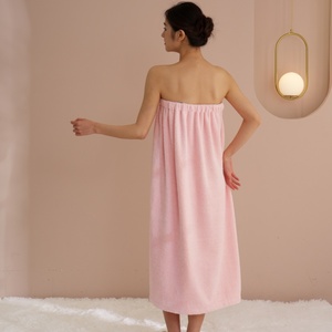 Pink Plaid Microfiber Shower Skirt Set, Quick Dry Spa <strong>Wrap</strong> <strong>Towel</strong> for Women Girls Dorm Home - Product Image 6