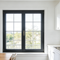 Ventanas Horizontales Abatibles de Aleación de Aluminio AIHAN, Estilo Europeo para Dormitorio, Alto Rendimiento de Sellado, Aislamiento Térmico, Ahorro de Energía