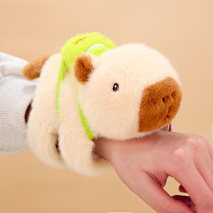 2025 nueva pulsera retorciéndose Animal hámster carpincho Slap pulsera peluche Animal muñeca bajo precio al por mayor - Product Image 2