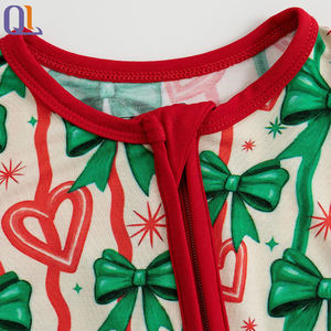 Combinaison longue en fibre de bambou <span class=keywords><strong>pour</strong></span> bébé, vêtements de nuit <span class=keywords><strong>pour</strong></span> bébé, cadeau de Noël <span class=keywords><strong>pour</strong></span> nouveau-né - Product Image 5