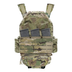 Colete Tático Vanda Camuflagem Verde Porta-Placas com Bolsas Triplas para Carregadores - Product Image 6