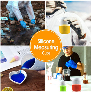 Tùy Chỉnh Kích Thước Thiết Kế 10Ml 15Ml 20Ml 25Ml 30Ml 50Ml Silicone Beaker Silicone Đo Ly - Product Image 6