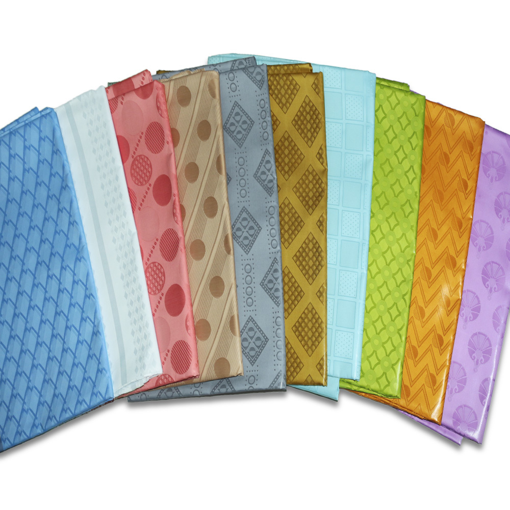 Latest Jacquard Fabric Brocade Tissu Top Selling African Tulle Net Lace Fabric Brocade Fabric for Nigerian Wedding