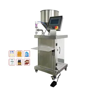 Single Head Honey Oil Peanut Butter Sauce Cream Cosmetic High Viscosity Paste Bottle Can Gel/liguid Filling Machine