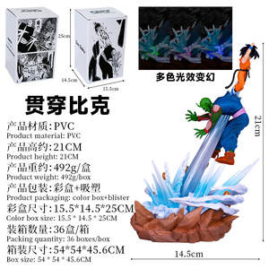 Figuras de Anime de <span class=keywords><strong>Dragon</strong></span> <span class=keywords><strong>Ball</strong></span>, Adornos Iluminados de Personajes de Dibujos Animados, Escenas Famosas, Artesanía, Piccolo, Goku, Venta al por Mayor <span class=keywords><strong>2023</strong></span> - Product Image 3