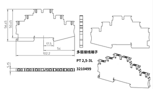 3210499 Yeni ve Orijinal Phoenix Contact Terminal Konnektörleri PT 2,5-3L - Çok Seviyeli Terminal Blokları - Product Image 3