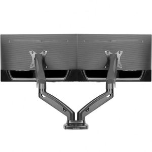 Full Motion Gas Spring <b>Desk</b> Clamp Aluminum Dual LCD Monitor and <b>Desk</b> Laptop <b>Computer</b> Monitor <b>Stand</b>, Laptop and Monitor Arm - Product Image 5