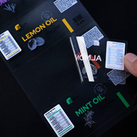 Autocollants en papier adhésif personnalisés, résistants à l'huile, imperméables, forte adhérence, étiquettes imprimées en offset CMYK, cosmétiques, soins de la peau, essentiels