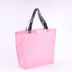 Sac de voyage en nylon imprimé en couleur pleine, grande capacité, de haute qualité, avec fermeture à glissière et poignée d'épaule - Product Image 6