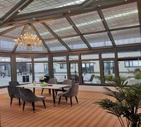 Jardin d'hiver en aluminium 40 M2 Pergolas et gazebos Serres extérieures étanches Bâtiment pour mariage