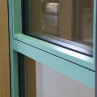 Ventana de Aluminio con Rotura de Puente Térmico Personalizada de Fábrica, con Marcos Delgados y Forma Arqueada para Proyectos Residenciales de Alta Gama