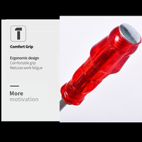 Kit de tournevis magnétique à poignée en plastique transparent multicolore avec embouts en acier au chrome-vanadium