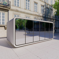 Maison conteneur compacte de 20 pieds à prix abordable, design moderne, résistante au feu, pour salon et bureau