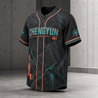 Maillot de baseball streetwear personnalisé en gros – Uniforme d'équipe urbain à motifs graphiques