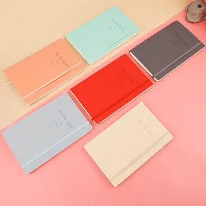 2024 2025 logotipo personalizado A5 B6 PU cuero Tapa dura diario cuaderno contraseña libro para hacer lista - Product Image 1