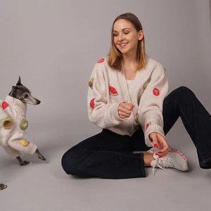 2025 cane inverno famiglia Look <span class=keywords><strong>Pet</strong></span> vestiti moda Outdoor comodo abbinamento cane e proprietario vestiti maglione - Product Image 3