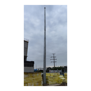 เสาโทรคมนาคมแบบเสาเดี่ยวป้องกันฟ้าผ่า 5G WiFi แบบท่อเดี่ยว ชุบกัลวาไนซ์แบบจุ่มร้อน เหล็ก Q235B/Q355 ความสูง 20-50 เมตร สำหรับเสาอากาศ - Product Image 3