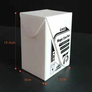 Caja de plástico PP Rectangular personalizada para juegos de cartas, almacenamiento plegable, más de 100 unidades