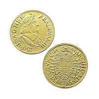 Pièces de monnaie commémoratives de style antique 1647 Ducat Ferdinand III Bohême Hongrie Autriche, cadeaux, décoration intérieure