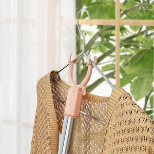 ตะขอแขวนเสื้อผ้าแบบยืดหดได้ ทรงสี่เหลี่ยม สำหรับจัดระเบียบเสื้อผ้า ใช้ในหอพักและครัวเรือน - Product Image 1