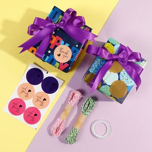 Venta al por mayor 80g cumpleaños niños fiesta tejido 43*300cm regalo lujo embalaje personalizado rollo de papel de regalo - Product Image 5