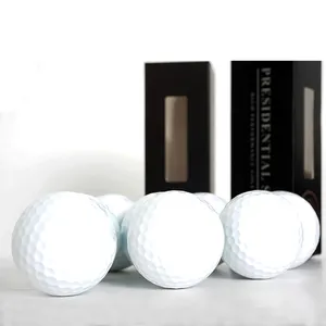 Custom private label logo wholesale white profession smart antique urethane soft tournament training 3 pcs layer golf balls