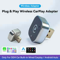 Adaptador Inalámbrico CarPlay Mini Universal 2026 Mejorado, Conexión Rápida y Estable, Puertos USB-A/USB-C para Autos con Cableado Original, Plug and Play