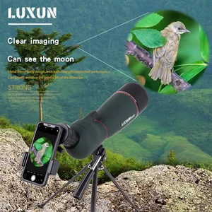 LUXUN ज़ूम 25-75X70 पक्षी देख आँख खोलना गुंजाइश फोन समर्थन एडाप्टर दूरबीन निविड़ अंधकार शिकार दूरबीन