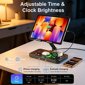 Estación de Carga Inalámbrica Plegable y Giratoria 6 en 1 para iPhone, <span class=keywords><strong>Apple</strong></span> <span class=keywords><strong>Watch</strong></span> y iPad - Product Image 6