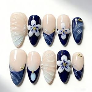 Ongles à presser de luxe personnalisés en gros, <span class=keywords><strong>faux</strong></span> ongles artificiels de haute qualité, emballage OEM ODM - Product Image 5