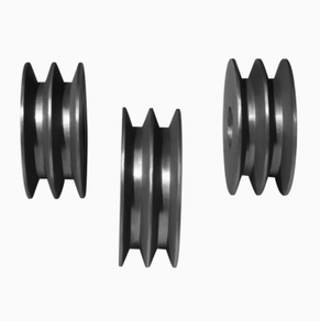 OEM Personnalisable 60-250 Diamètre <span class=keywords><strong>de</strong></span> la poulie triangulaire Double rainure 2B Courroie d'entraînement plane Poulie encastrée Fer Plat Nylon V-Belt Moteur - Product Image 6