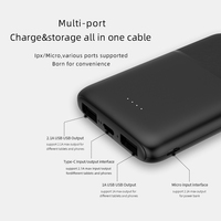Aangepast Ontwerp Powerbank Type C Draagbare Smartphone Lithium Externe Batterij Groothandelsprijs 5000Mah Power Bank