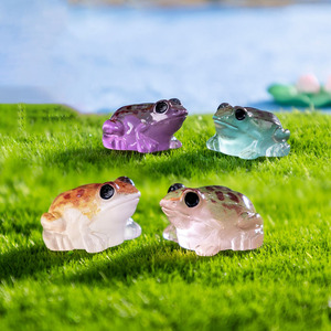 Mini ranas luminosas <span class=keywords><strong>de</strong></span> resina que brillan en la oscuridad, figuritas <span class=keywords><strong>de</strong></span> <span class=keywords><strong>rana</strong></span> en miniatura para decoración <span class=keywords><strong>de</strong></span> jardín <span class=keywords><strong>de</strong></span> hadas - Product Image 4