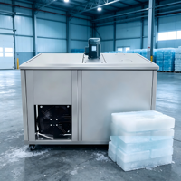 Machine à glace industrielle en blocs, capacité de 1 à 10 tonnes par jour, refroidissement à l'eau salée, pour la conservation du poisson et les systèmes de refroidissement