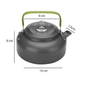 Bollitore da Campeggio in Alluminio 0.8L con 2 Tazze in Acciaio Inox, Set Leggero per Trekking ed Escursionismo - Product Image 2