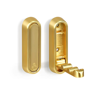 Hiện đại gấp móc treo tường kim loại tổ chức treo móc kẽm quần áo tường gấp ẩn hộ gia đình móc - Product Image 1