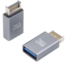10Gbps 3A USB 3,1 tipo E macho a USB 3,0 convertidor hembra para placa base de computadora Cable adaptador de datos de Extensión interna
