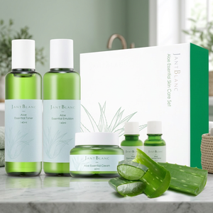 Ensemble de soins de la peau essentiels en 3 étapes JantBlanc Corée JB-AV3-SET avec Aloe Vera, Camomille et Acide Hyaluronique pour une action apaisante et hydratante - Product Image 3