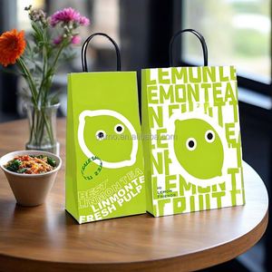 Bolsas de Papel Compostables Únicas para Cafeterías, Fabricantes de Bolsas de Papel Ecológicas para Bebidas de Café, Gran Venta - Product Image 1