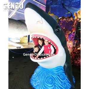 <span class=keywords><strong>Requin</strong></span> artificiel grandeur nature en fibre de verre modèle 3D tête de <span class=keywords><strong>requin</strong></span> en fibre de verre - Product Image 5