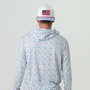 Sweat à capuche sport camouflage UPF50 imprimé sur mesure, respirant et à séchage rapide, pour la course, le <span class=keywords><strong>surf</strong></span>, la randonnée, la chasse et la pêche - Product Image 3