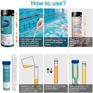 100 şeritler/varil + 2 şişe coli içme suyu Test 17 in 1 kalite hızlı Test kitleri - Product Image 5