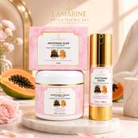 Kit Éclaircissant pour les Taches Sombres du Visage : Savon, Crème et Sérum Blanchissants pour Peau Noire – OEM/ODM, Vente en Gros, Logo Personnalisé